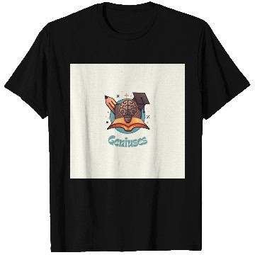 Discover Genius Brain Education Illustration T Shirts