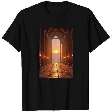 Discover Hall of Embers Twilight over the Fjord T Shirts