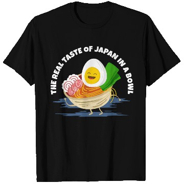 Discover Cute Ramen Bowl with Smiling Egg T Shirts