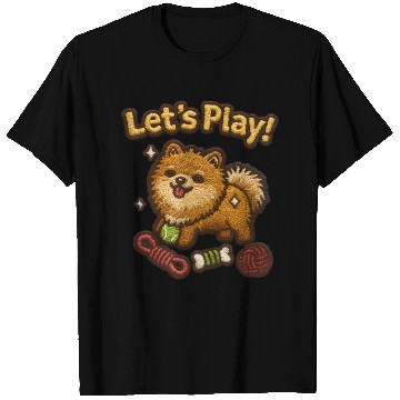 Discover Playful Shiba Inu with Tennis Ball T Shirts