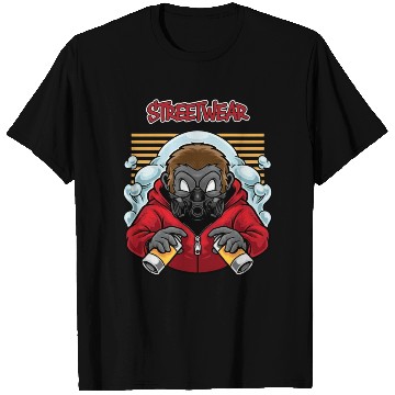 Discover A graffiti-style cartoon monkey T Shirts