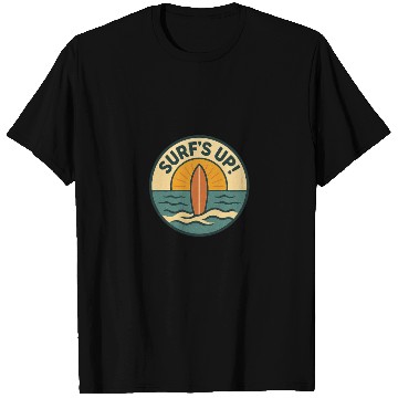 Discover Sunset Surf Up Motivational Patch T Shirts