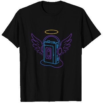 Discover Celestial Audio Girl with Angel Wings T Shirts