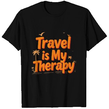 Discover Travel is My Therapy T Shirts Design
