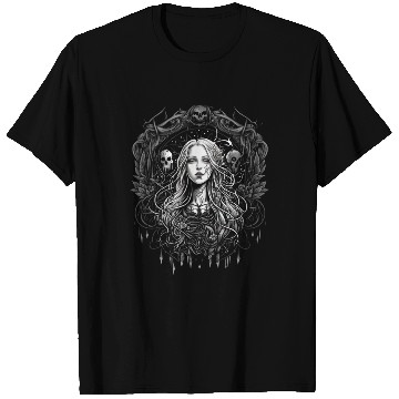 Discover Celestial Gothic Woman Art T Shirts