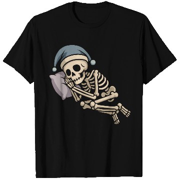 Discover Festive Skeleton Relaxing in Holiday Gear T Shirts