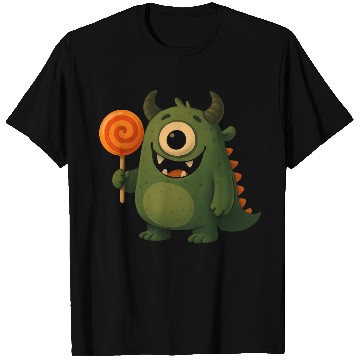 Discover Whimsical Monster with Lollipop T Shirts