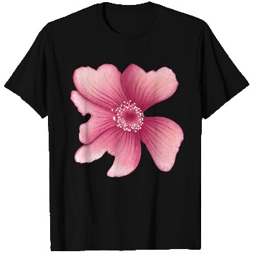 Discover Elegant Pink Hibiscus Floral Design T Shirts