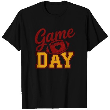 Discover Game Day Football T Shirts Glitter Heart Cute Varsity