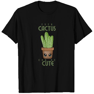 Discover Adorable Cactus with Big Eyes Design T Shirts