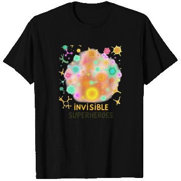 Discover Invisible Superheroes Microbial Design T Shirts