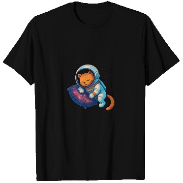 Discover Cosmic Cat in Space Suit T Shirts