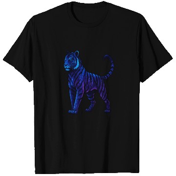 Discover Celestial Galaxy Tiger Illustration T Shirts