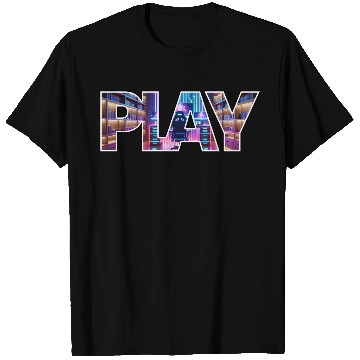 Discover Gamer Station Play Logo T Shirts