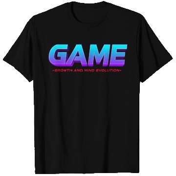 Discover Vibrant Retro Gaming Typography Design T Shirts