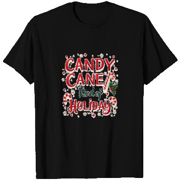 Discover Candy Cane Holiday Celebration Design T Shirts
