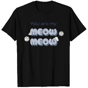 Discover Adorable Meow Duo Typography Design T Shirts