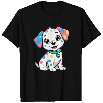 Discover Colorful Puppy Design T Shirts