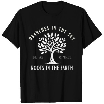 Discover Branches in the Sky Inspirational Tree Design T Shirts