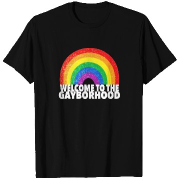 Discover GAYBORHOOD Gay Pride Parade colorful rainbow LGBTQ T Shirts