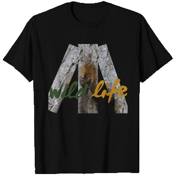 Discover Wild Life Squirrel  T Shirts
