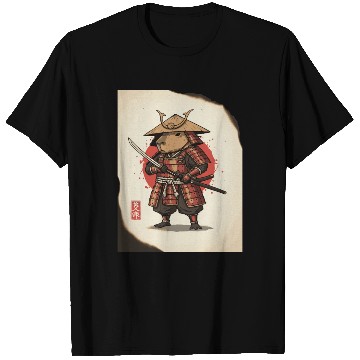 Discover Anthropomorphic Warrior Hamster in Samurai Armor T Shirts