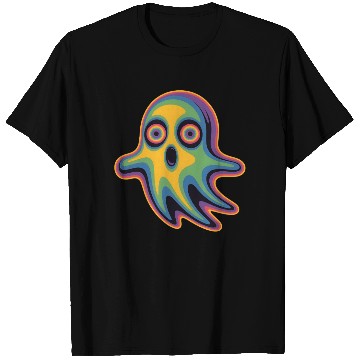 Discover Trippy Ghost T Shirts Vaporwave Psychedelic Rave EDM