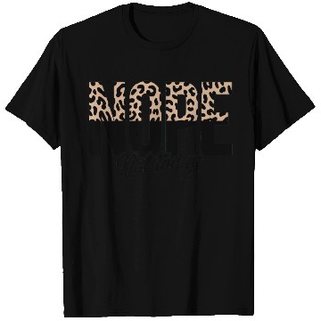 Discover Leopard Print Motif with Bold Typography T Shirts