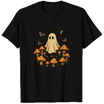 Discover Enchanted Mushroom and Ghost Illustration T Shirts
