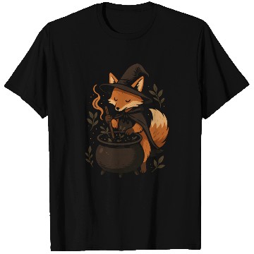 Discover Enchanting Witch Fox Vintage Design T Shirts