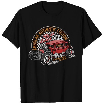 Discover Vintage Hot Rod Car Illustration T Shirts