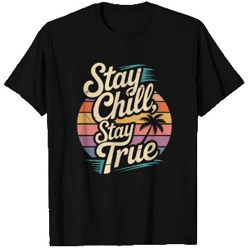 Discover Chill Vibes Sunset Illustration T Shirts