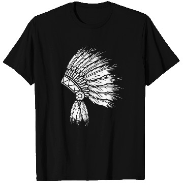 Discover NATIVE AMERICAN HEAD PIECE T Shirts