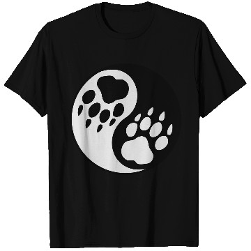 Discover wolf paw ying yang T Shirts