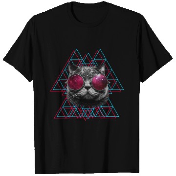 Discover 3D Space Cat T Shirts (Womens)