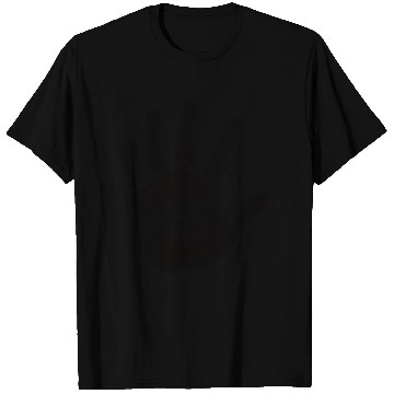 Discover Black Handprint Graphic Design Picture T Shirts