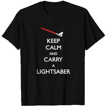 Discover Carry Lightsaber Red T Shirts