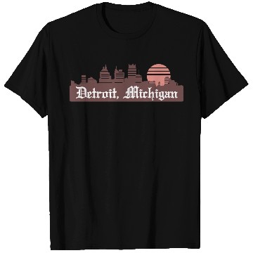 Discover Detroit Linesky T Shirts