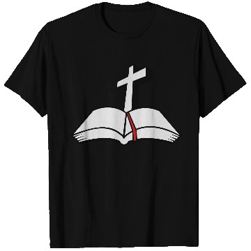 Discover cross open bible 3c T Shirts