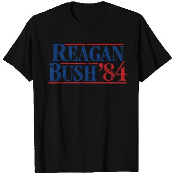 Discover Distressed Reagan - Bush ’84 T Shirts