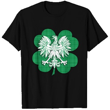 Discover Irish Polish Heritage Eagle Shamrock T Shirts