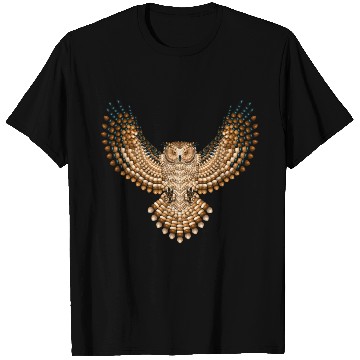 Discover Beadwork Great Horned Owl T Shirts