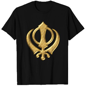 Discover Khanda Sikh Symbol Swords Religion Sikhism T Shirts