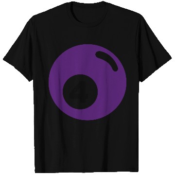 Discover Billiard ball No. 4 - purple - V2 T Shirts