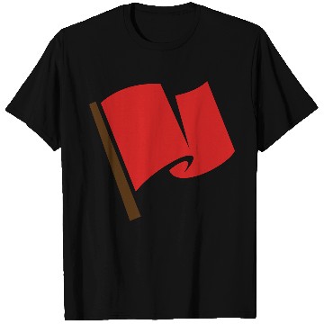 Discover Waving Red Flag T Shirts