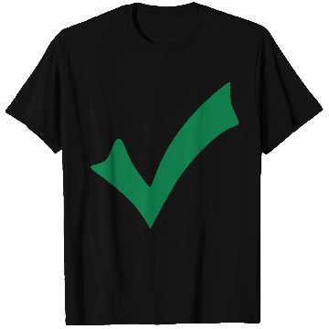 Discover Abstract Green Checkmark Design T Shirts