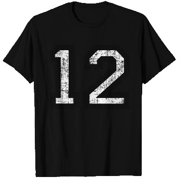Discover Number 12 (Vintage White) 12th Birthday T Shirts