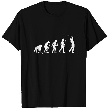 Discover Evolution Man Golf T Shirts
