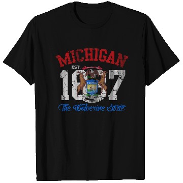Discover Michigan Wolverine State T Shirts