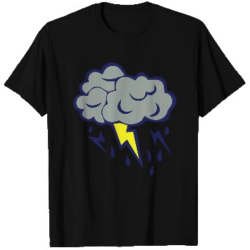 Discover lightning cloud rain storm 606 T Shirts